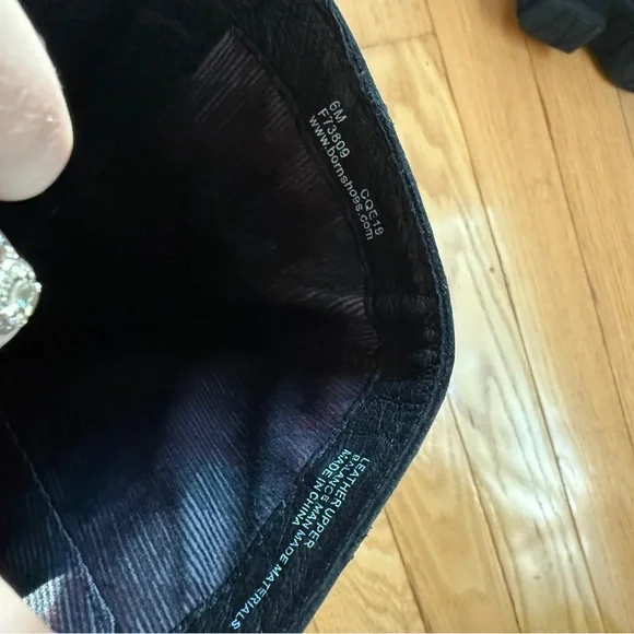 👢NWOT Born Thea Black Suede Boots Sleek Design - Picture 8 of 9